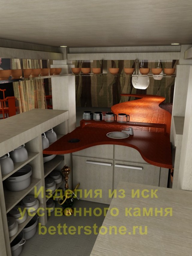 Использование искусственного камня в ресторанах