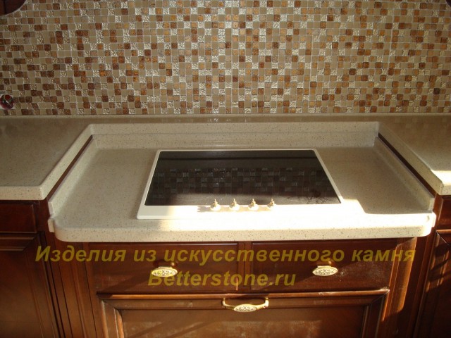 Нестандартная столешница из искусственного камня