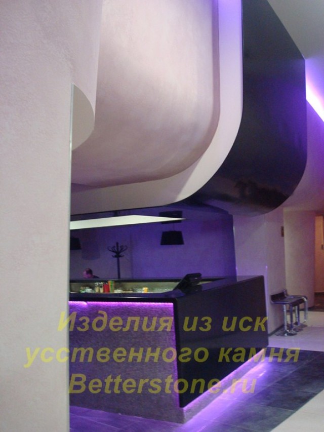 Возможность использования искусственного камня в барах